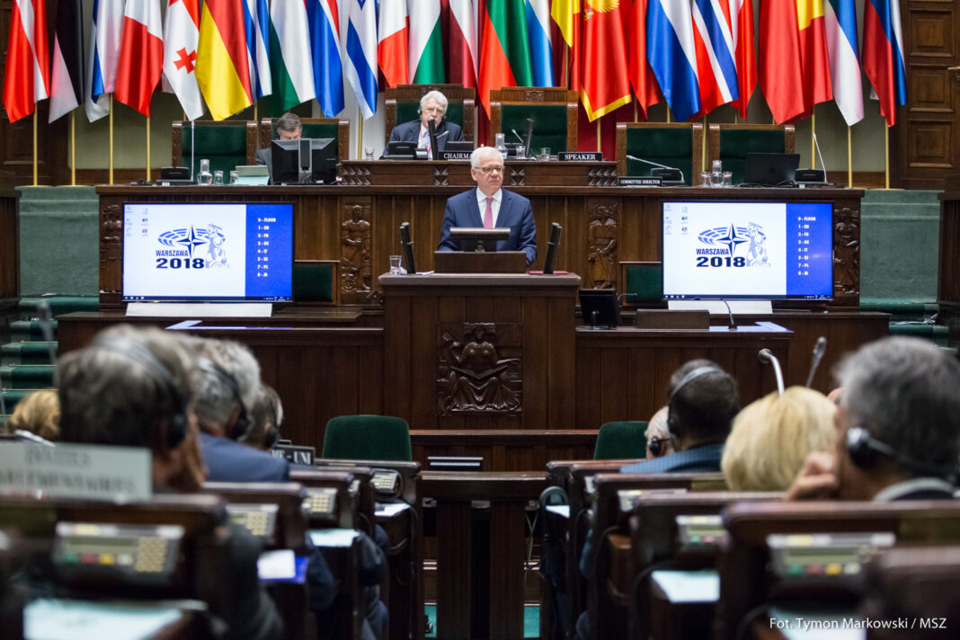 Minister spraw zagranicznych RP na ZP NATO. Fot. MSZ