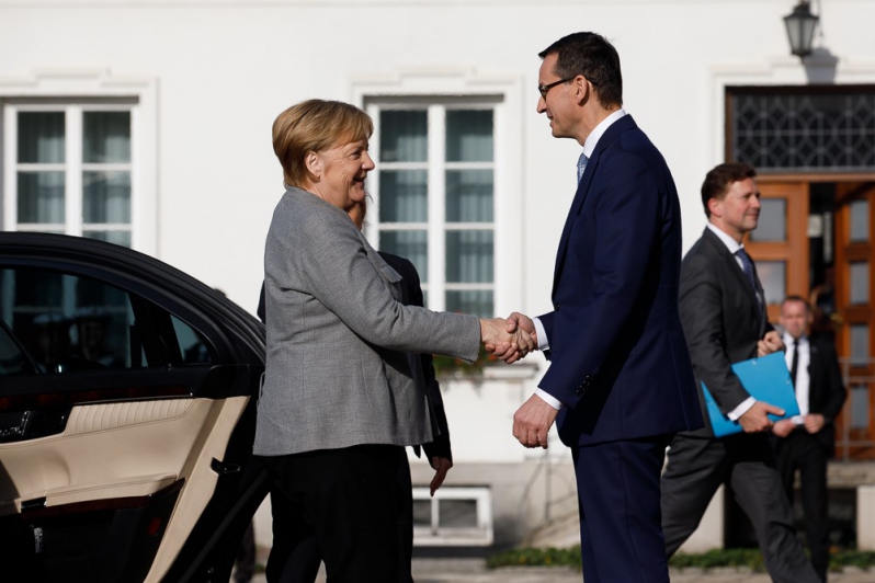 Angela Merkel i Mateusz Morawiecki. Fot.: Kancelaria Premiera