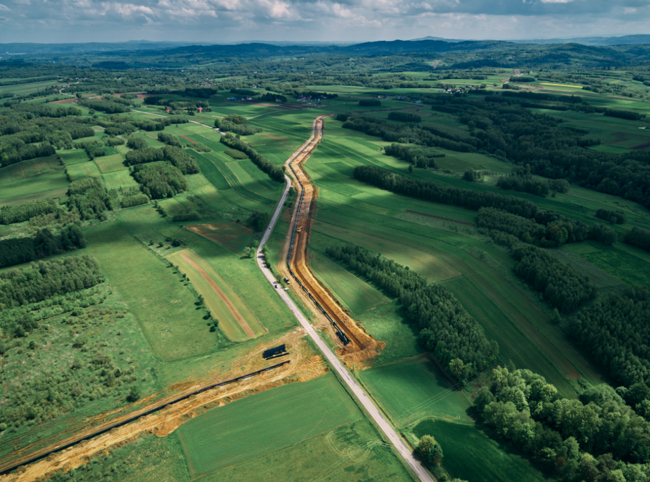 Gazociąg Pogórska Wola-Tworzeń. Fot. Gaz-System