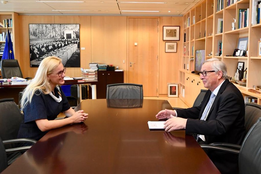 Kadri Simson. Źródło Twitter, Jean-Claude Juncker