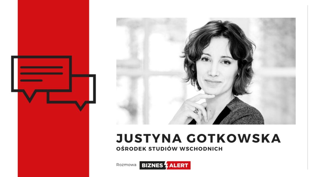 Justyna Gotkowska. Grafika: Patrycja Rapacka/BiznesAlert.pl