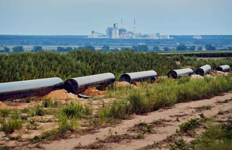 Budowa gazociągu Zdzieszowice – Brzeg.Fot. Gaz-System