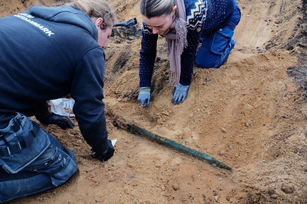 Stanowisko archeologiczne Fot.: Archaeologists at Odense City Museums, Denmark.