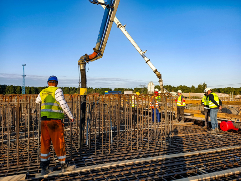 Betonowanie turbozespołu w Elektrowni Dolna Odra. Fot. Polska Grupa Energetyczna