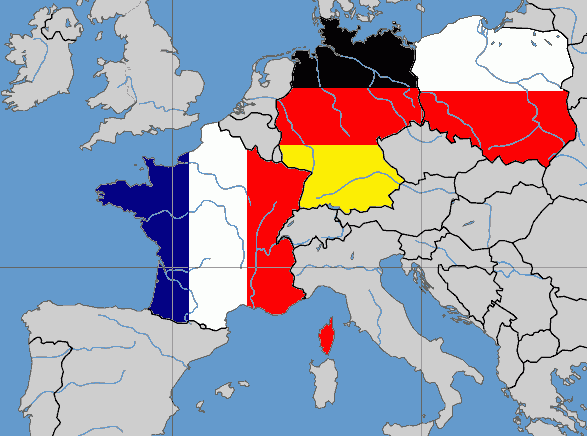 Trójkąt Weimarski. Źródło Wikipedia