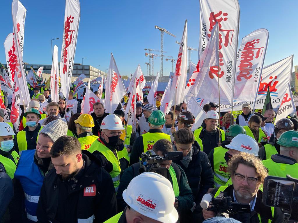 Zwiąkowcy Solidarności w Luksemburgu. Fot. Polska Grupa Energetyczna