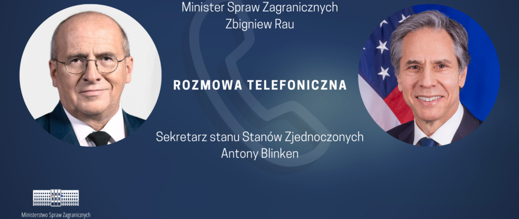 Rozmowa Rau Blinken fot. MSZ