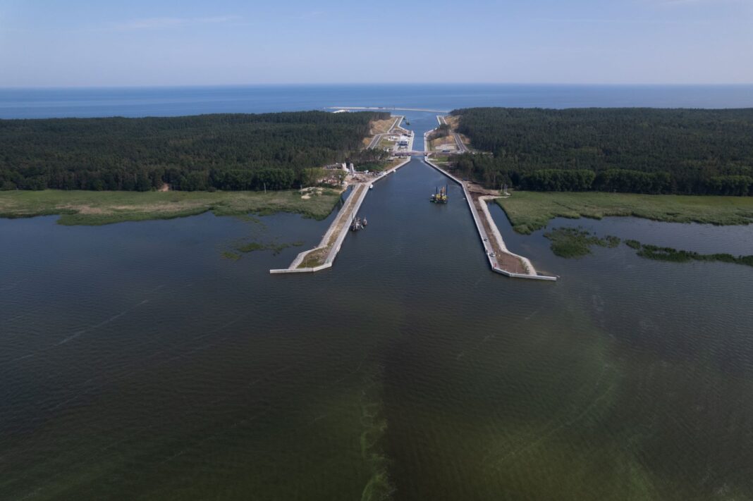 Przekop Mierzei Wiślanej. Fot. Ministerstwo infrastruktury