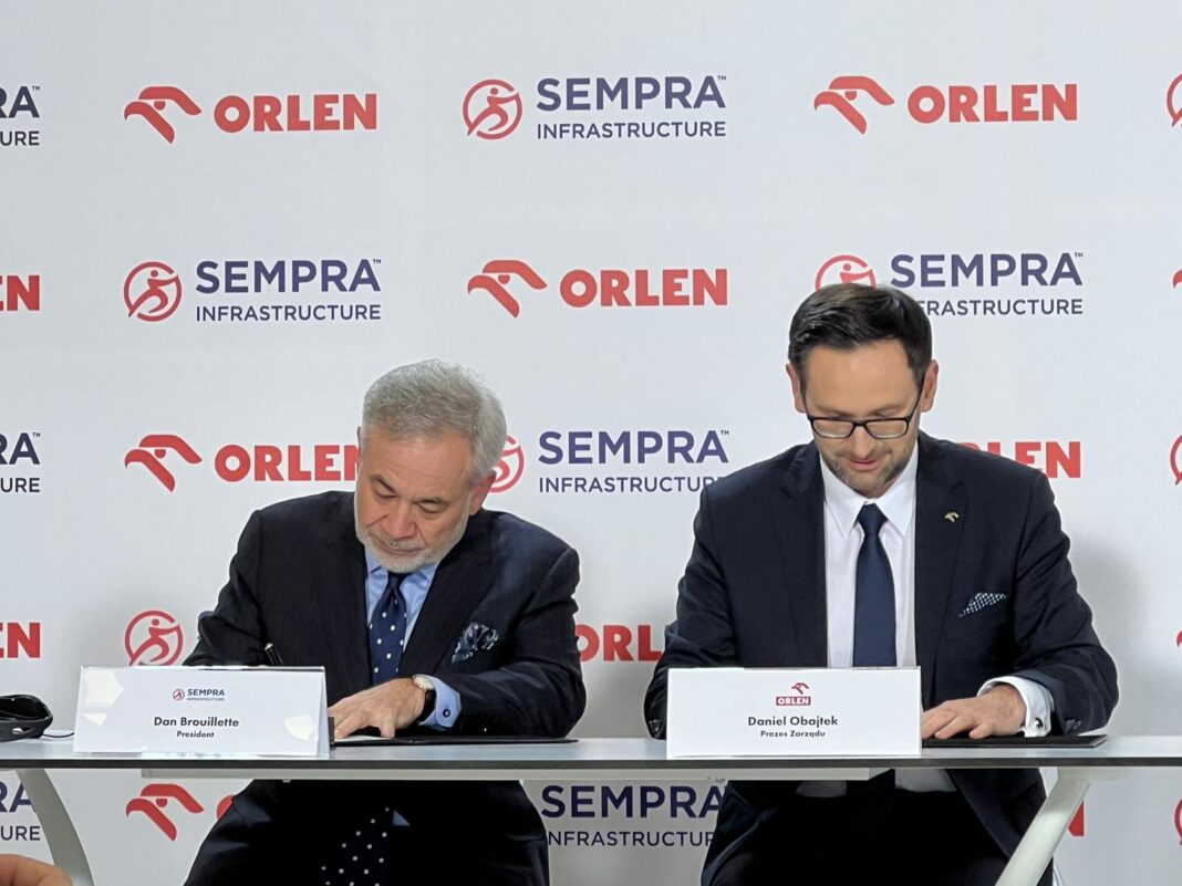 Sempra LNG i PKN Orlen. Fot. Wojciech Jakóbik.