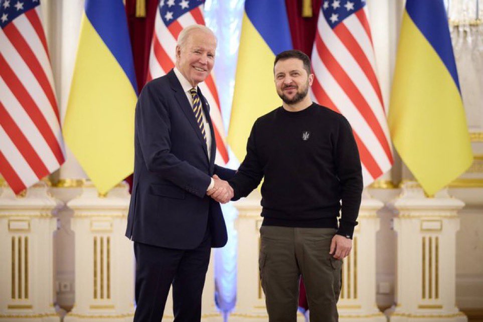 Joe Biden i Wołodymyr Zełeński. Fot. Twitter.